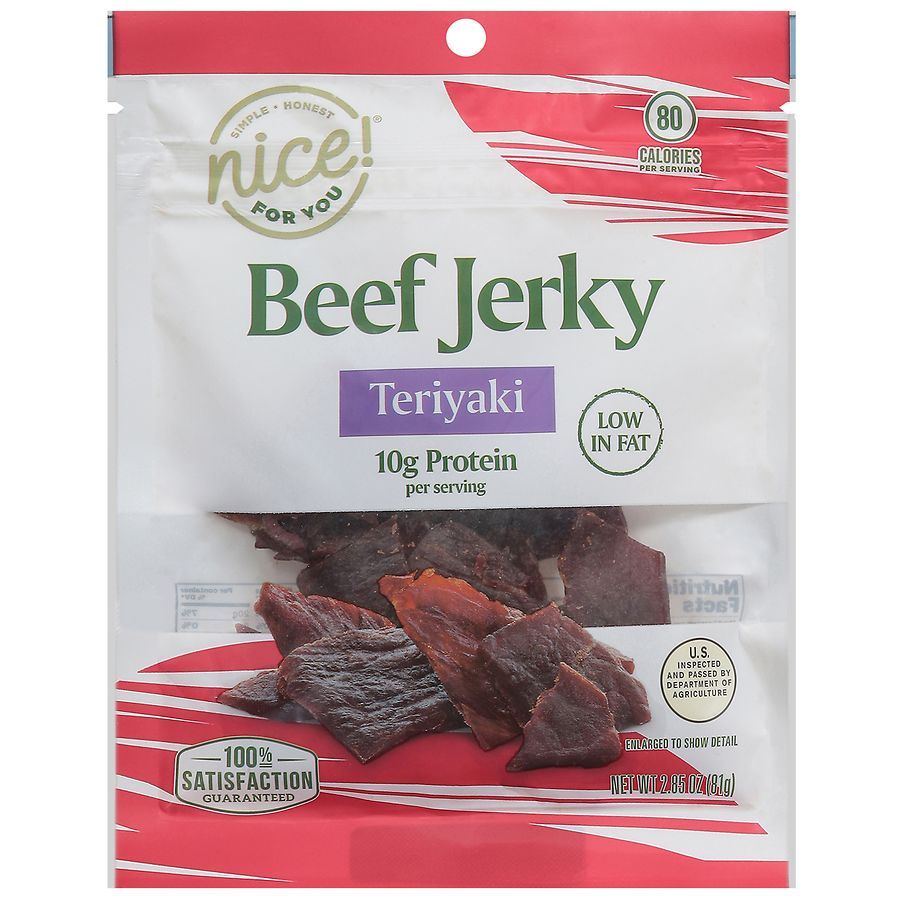 Nice! For You Beef Jerky Teriyaki