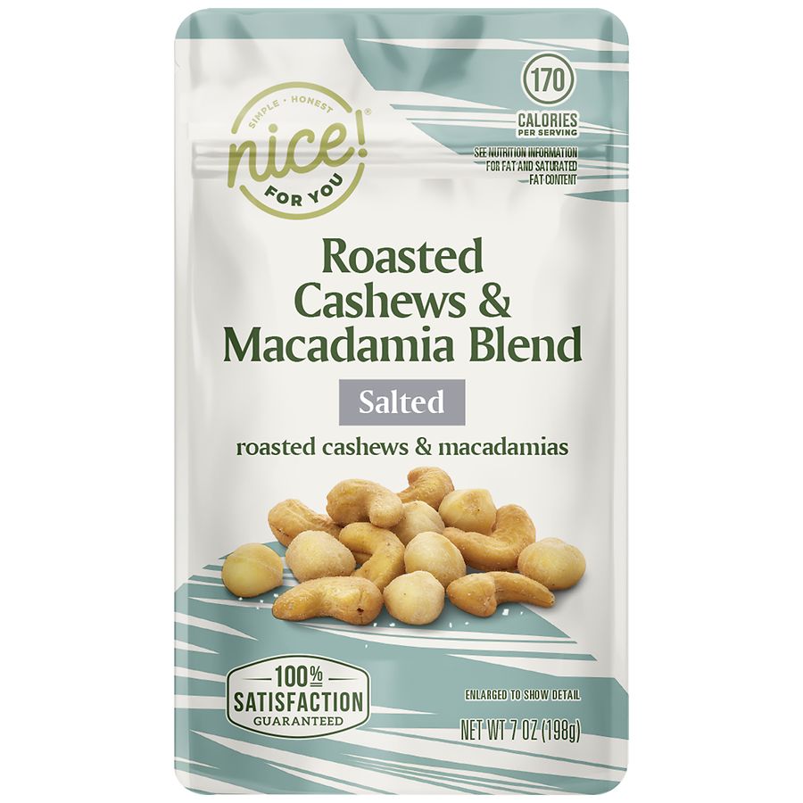 Nice! Roasted Cashews & Macadamia Blend Salted Walgreens