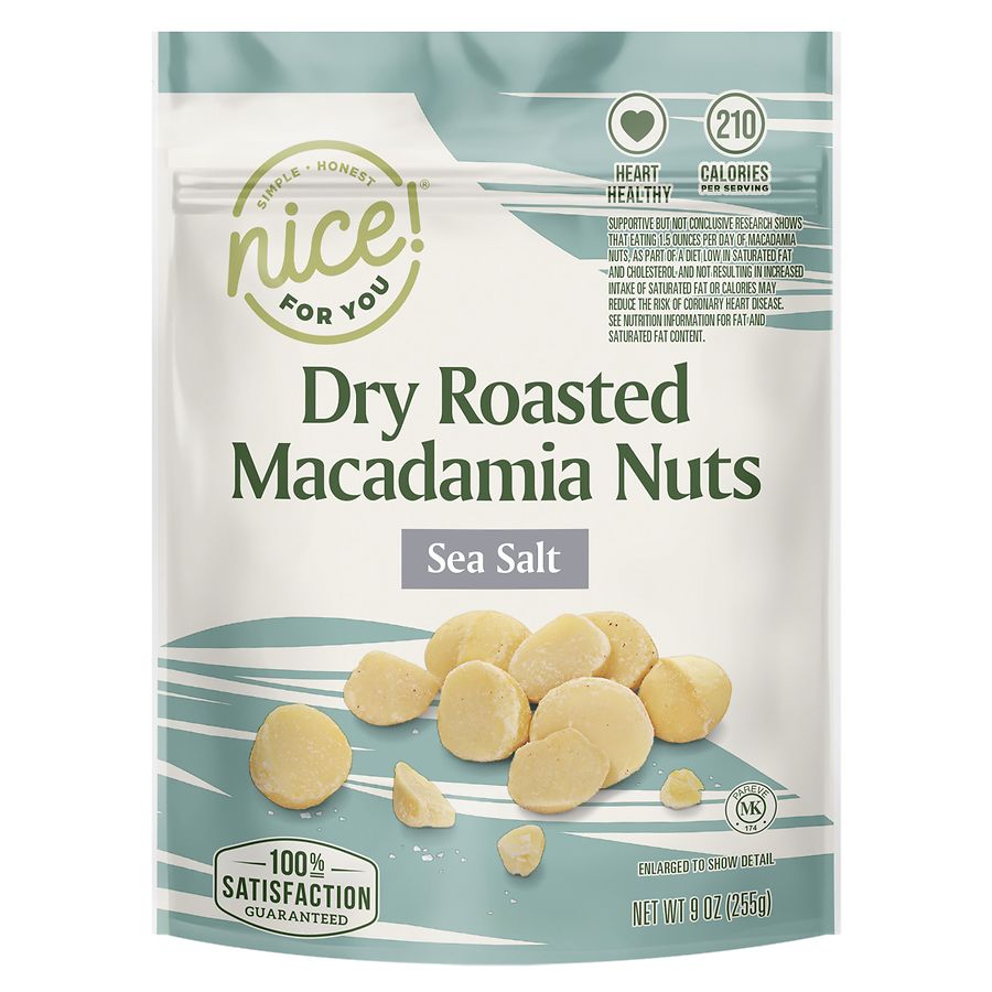 Nice! Dry Roasted Macadamia Nuts Sea Salt Walgreens