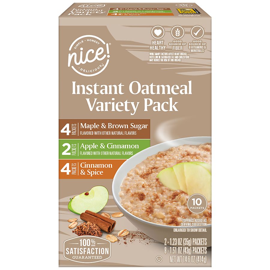 Nice! Instant Oatmeal Variety Pack Walgreens