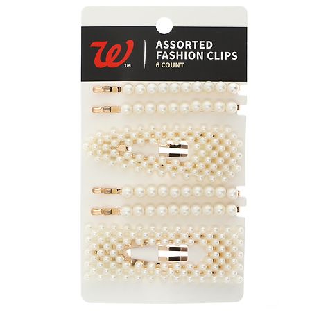 Walgreens Assorted Fashion Clips Pearl