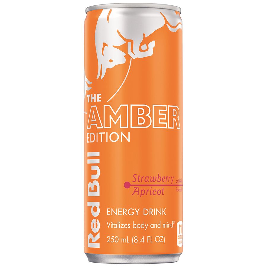 Red bull energy drink amber edition strawberry apricot walgreens