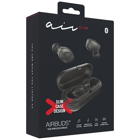 Airbuds Air Slim True Wireless Earbuds Black
