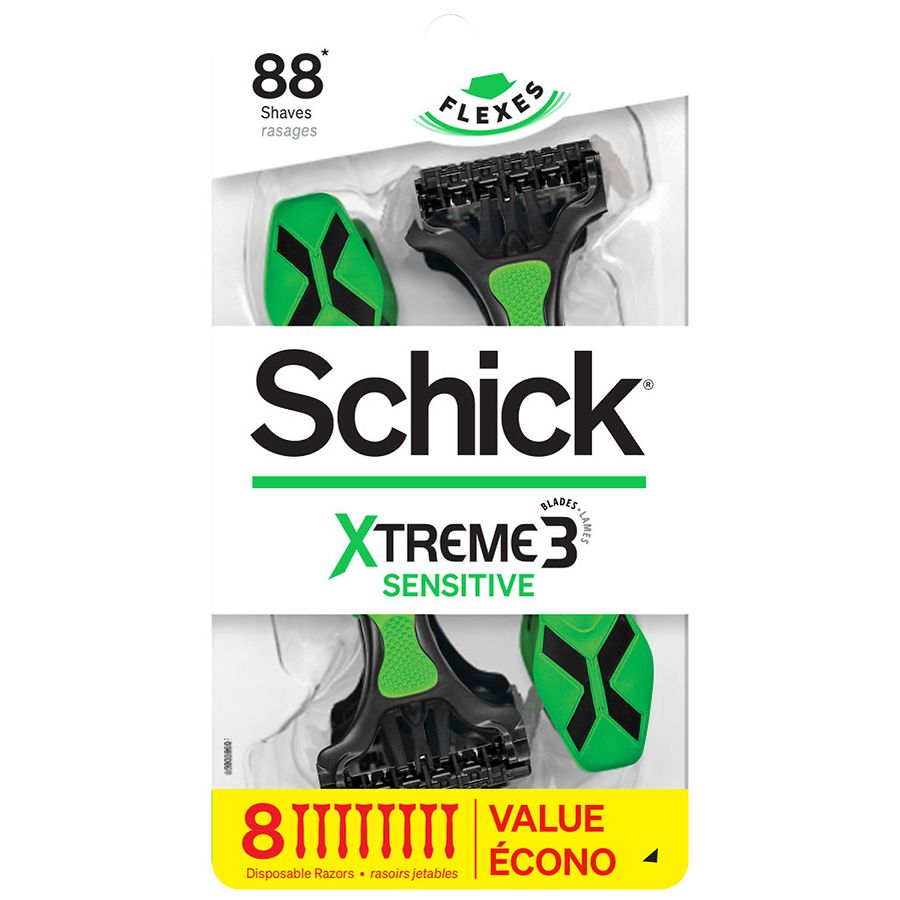 Schick Xtreme 3 Sensitive Disposable Razors | Walgreens