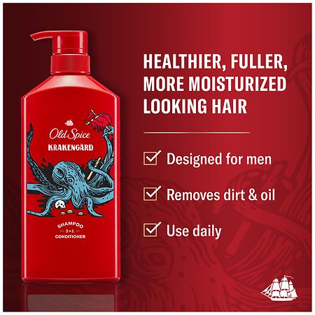 SCOTCH ORANGE SHAMPOO 2個入り Old Spice 2 in 1 Shampoo and Conditioner for Men Sea, Citrus