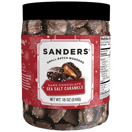 Sanders Raspberry Caramels Sanders Sea Salt Caramels - 18.0 oz Case Of 3 Bottles