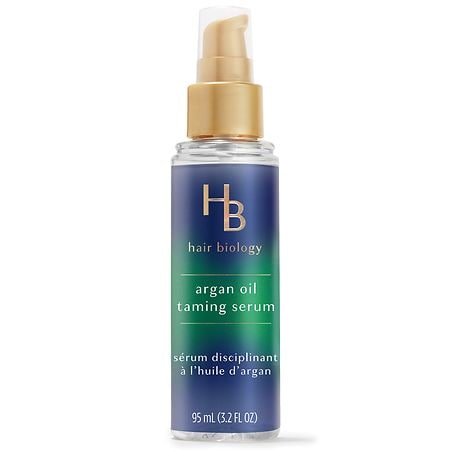 Hair Biology Argan Oil Taming Serum with Biotin for Dull Frizzy or Dry Hair