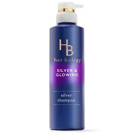 Hair Biology Purple Violet Silver Shampoo For Gray or Blonde Brassy Color Treated Hair