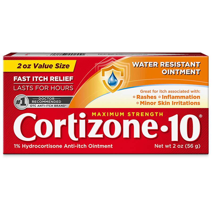 Cortizone 10 Maximum Strength Water Resistant Anti-Itch Ointment