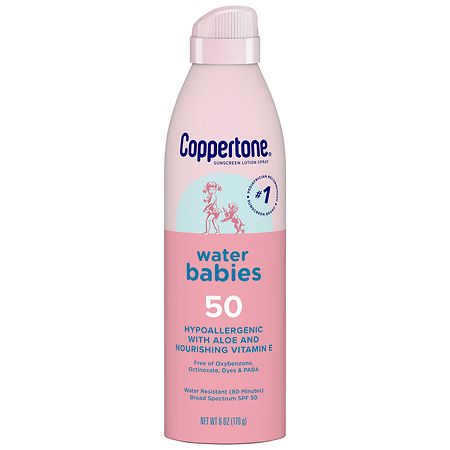 Coppertone Water Babies Spray Sunscreen, Broad Spectrum SPF 50