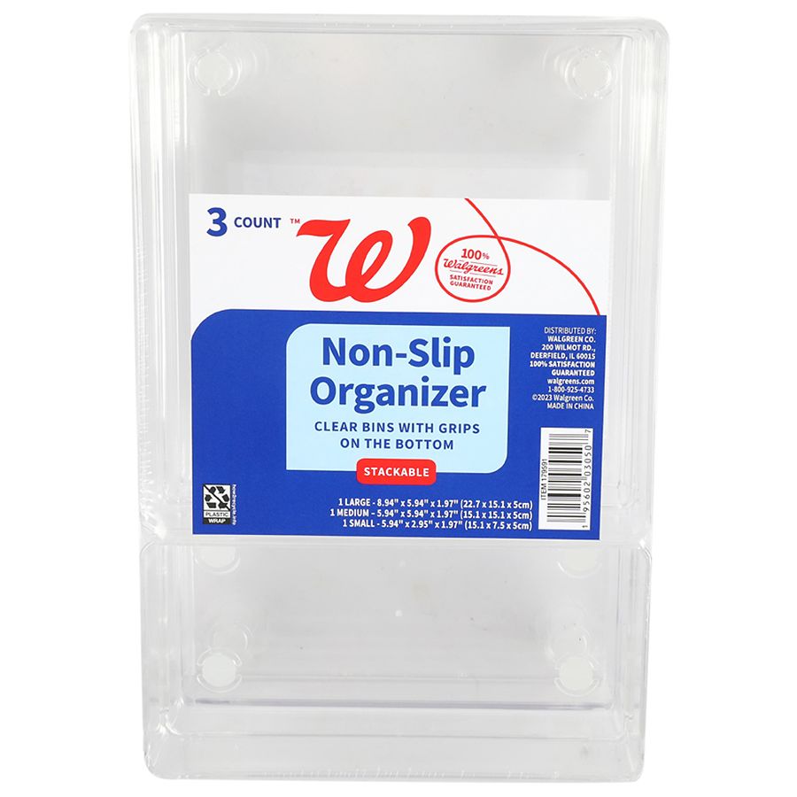 Walgreens Clear NonSlip Organizer Walgreens