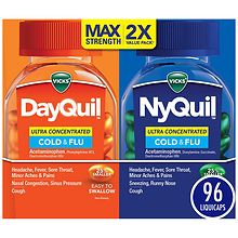 Vicks Dayquil Nyquil Combo Pack, Ultra Concentrated Cold and Flu ...