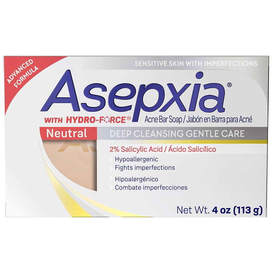 Asepxia Deep Cleansing Gentle Care Acne Treatment, Bar Soap