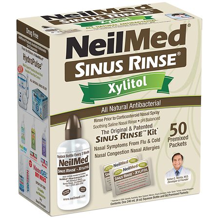 NeilMed Sinus Rinse Xylitol Kit with Refill Packets | Walgreens