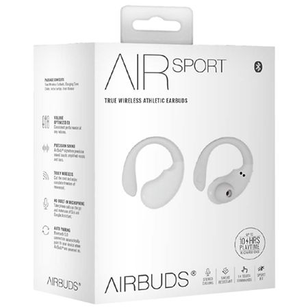 Airbuds AIR Sport True Wireless Earbuds, White