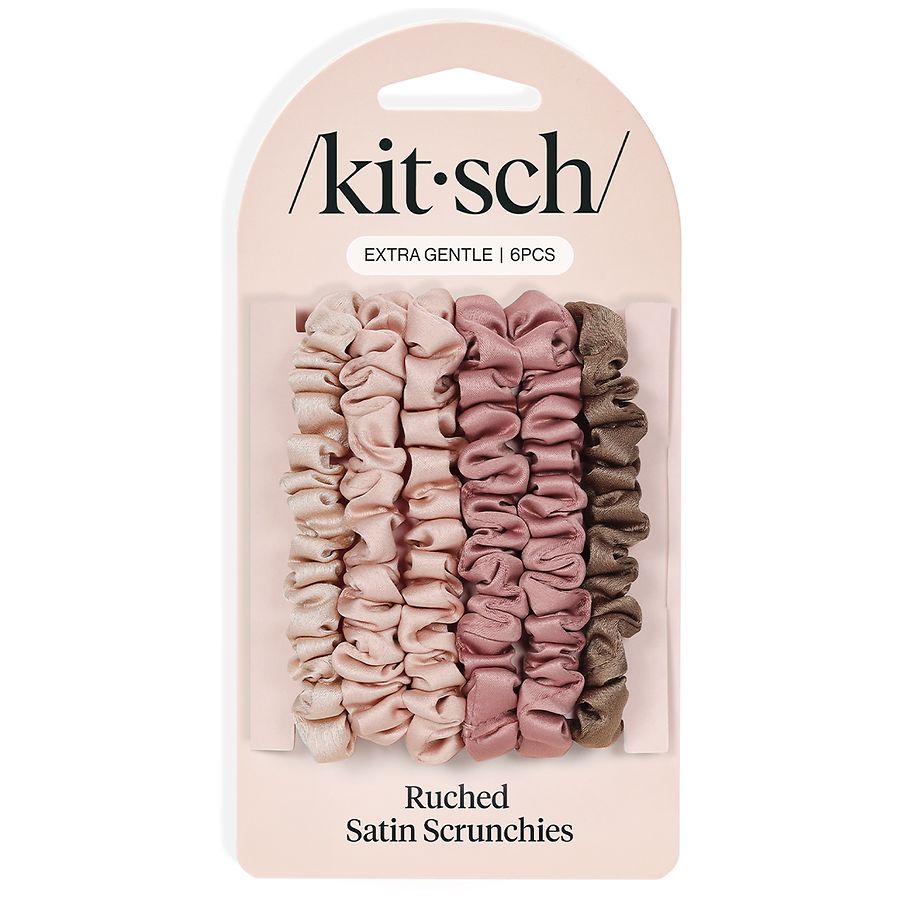 KITSCH Satin Scrunchies Terracotta