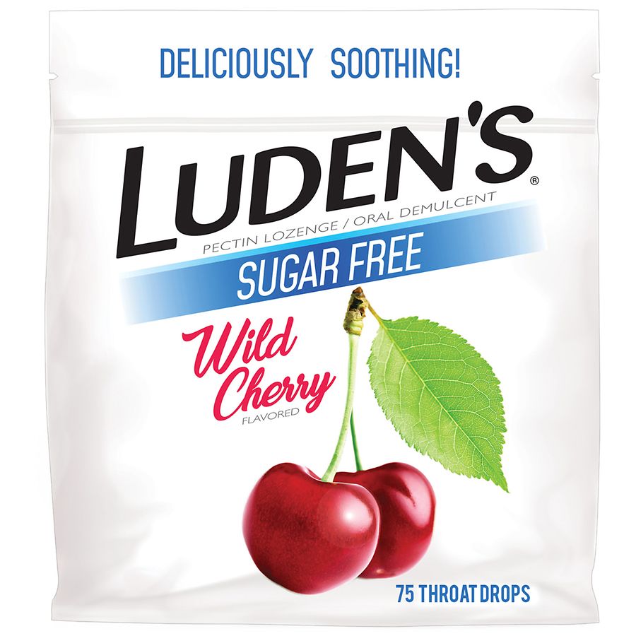 Luden's Sugar Free Throat Drops Wild Cherry | Walgreens