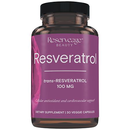 Reserveage Beauty Resveratrol 100 mg Veggie Capsules