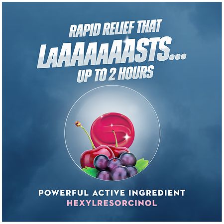Mucinex InstaSoothe Sore Throat + Pain Relief, 3 in 1 Formula, Medicated Drops Elderberry & Wild Cherry