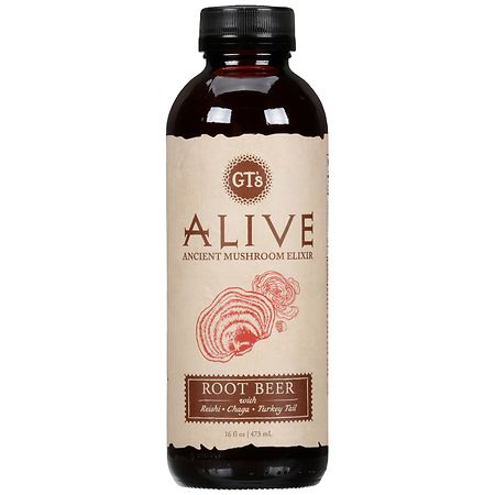 GT's Alive Root Beer Ancient Mushroom Elixir