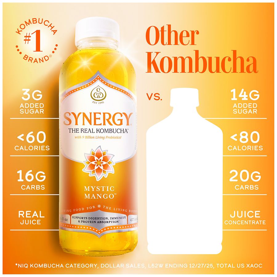 Synergy Kombucha Mystic Mango | Walgreens