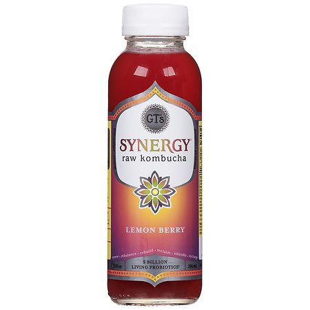 GT's Synergy Raw Kombucha Lemon Berry