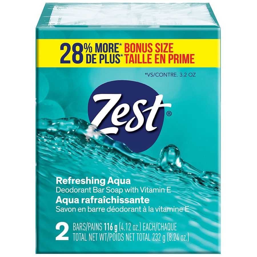 Zest Bar Soap Aqua | Walgreens