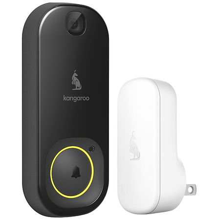 Kangaroo Doorbell Camera + Chime Black