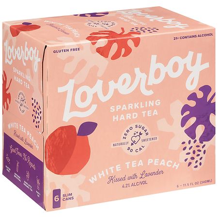 Loverboy Hard Tea, Sparkling White Tea Peach | Walgreens