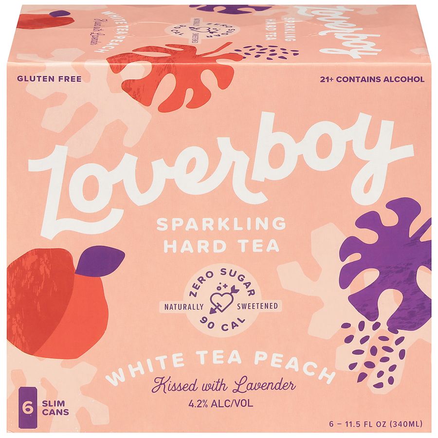 Loverboy Hard Tea, Sparkling White Tea Peach | Walgreens