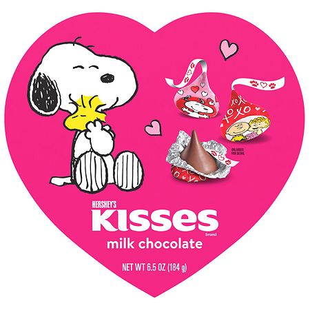 Hershey's Kisses Snoopy and Friends, Valentine's Day Candy, Gift Box Milk  Chocolate