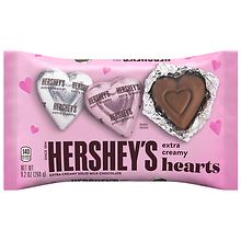 Hershey's Extra Creamy Solid Milk Chocolate Hearts Candy Bag | Walgreens