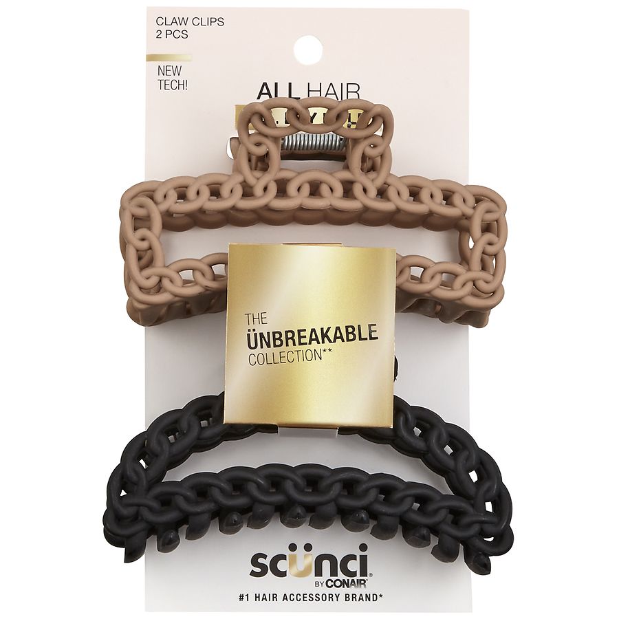 Scunci Unbreakable Chain Claw Clips Walgreens