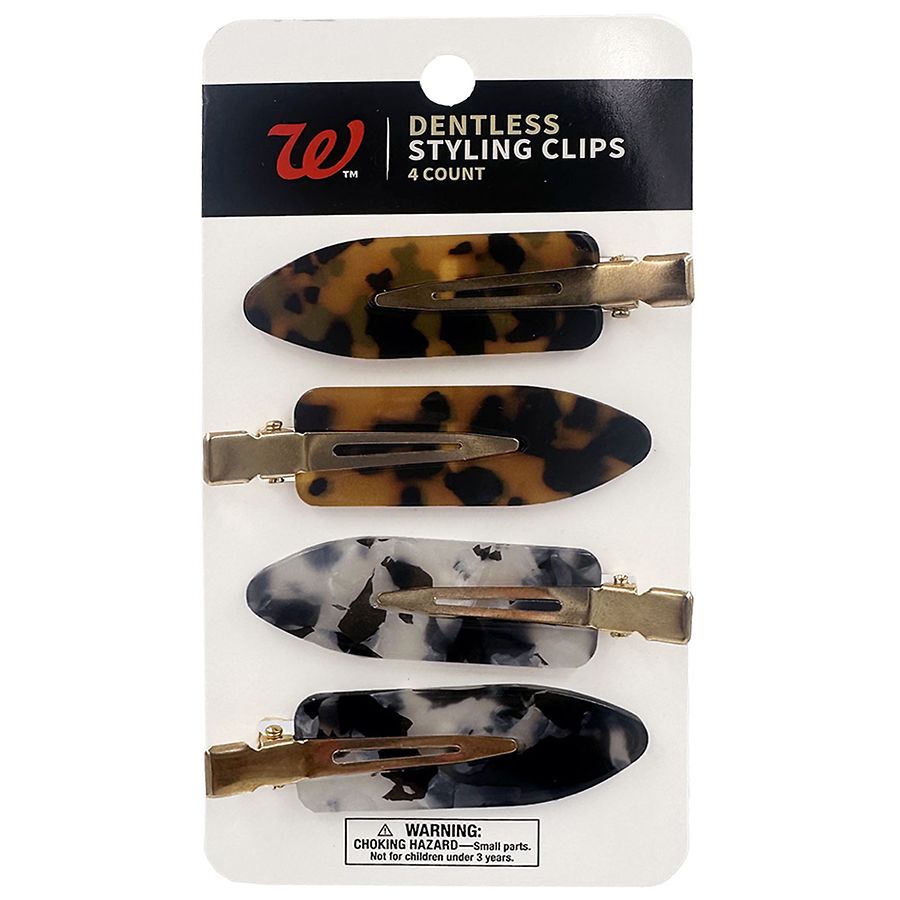 Walgreens Dentless Styling Clips, Brown & Black Tortoise Shell Walgreens