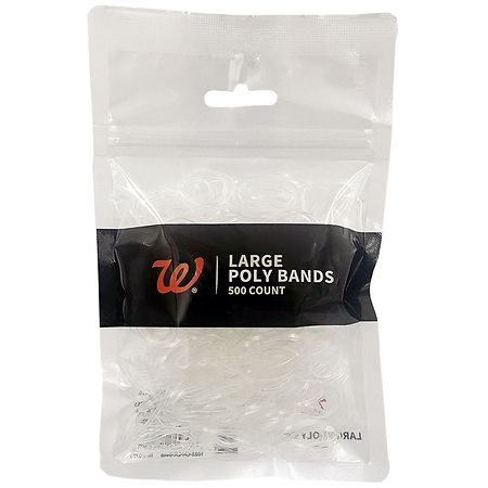 Walgreens Large Poly Bands Clear