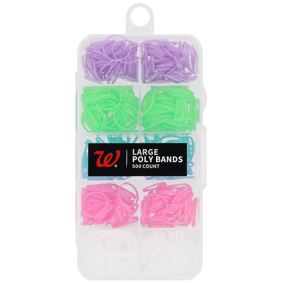 Walgreens Poly Bands Large, Multi