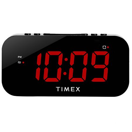 Timex Alarm Clock with Large Display and 5W USB Charging Port