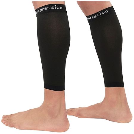 Buy KUE Compression Calf Sleeve for Men & Women, Gym, Sports & Fitness, Calf  Support, Blood Circulation, Swelling, Shin Splints, Varicose Veins,  Recovery, Pack of 2
