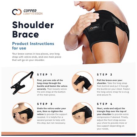 Shoulder Orthopedic Brace - Copper Infused Immobilizer for Torn