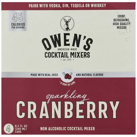 Owen's Cocktail Mixer Sparkling Cranberry