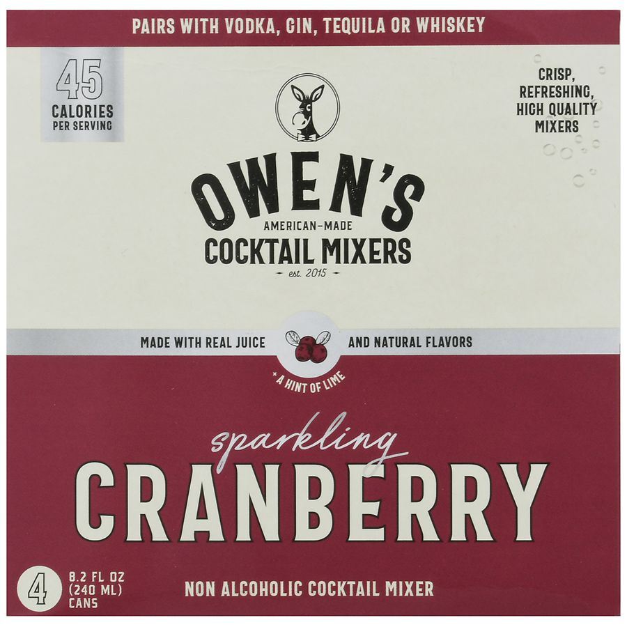 Owen's Cocktail Mixer Sparkling Cranberry Walgreens