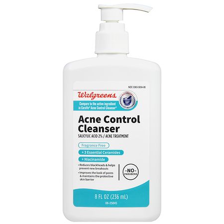 Walgreens Acne Control Cleanser Fragrance Free