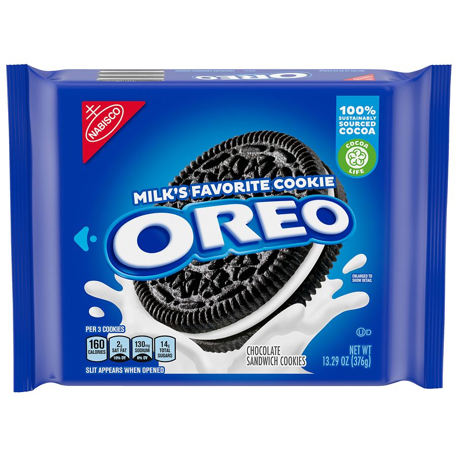 Photo 1 of OREO Chocolate Sandwich Cookies, 13.29 oz (Pack of 12), Best By  June 7 2024
