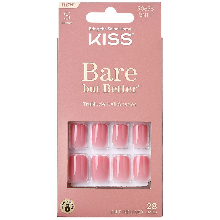 Kiss TruNude Press-On Nails Short, Nude | Walgreens