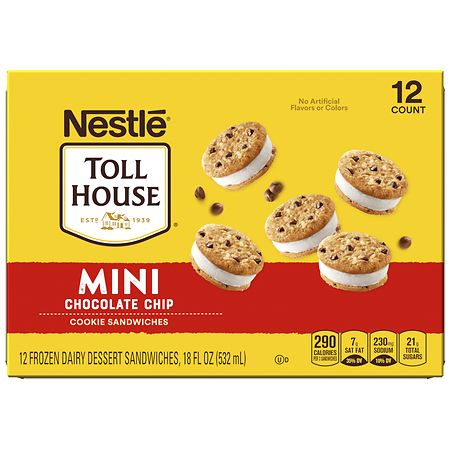 Nestle Toll House Mini Vanilla Chocolate Chip Cookie Sandwiches