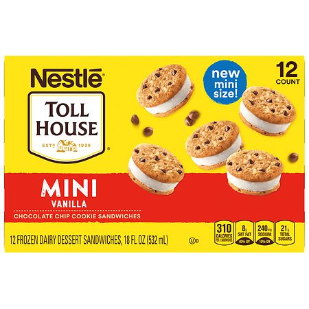 Toll House Mini Vanilla Chocolate Chip Cookie Sandwiches