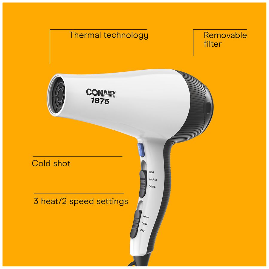Conair 1875 Watt Smooth & Shine Dryer with 3 Attachments | Walgreens