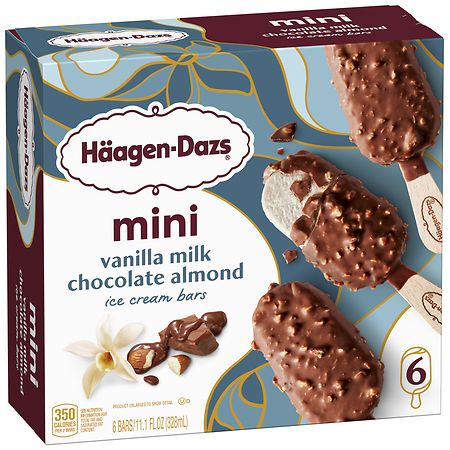 Haagen Dazs Frozen Mini Ice Cream Bars Vanilla Milk Chocolate
