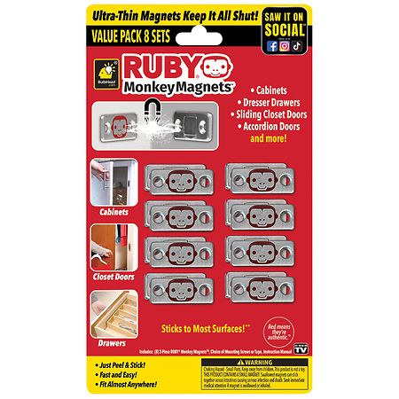 Bulbhead Ruby Monkey Magnets