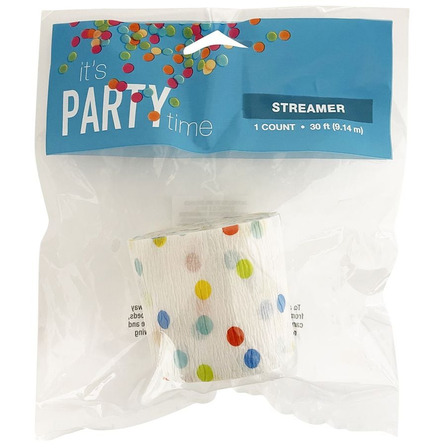 Festive Voice Confetti Crepe Streamer Walgreens